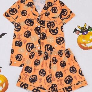 Pumpkin pajamas Halloween PJs October PJs, sleepwear, comfortable & soft pajamas